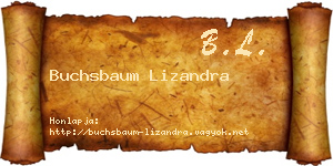 Buchsbaum Lizandra névjegykártya